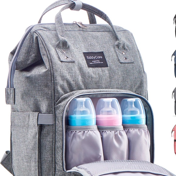 Kiddycare Handbags - Gray Baby Bag Backpack​